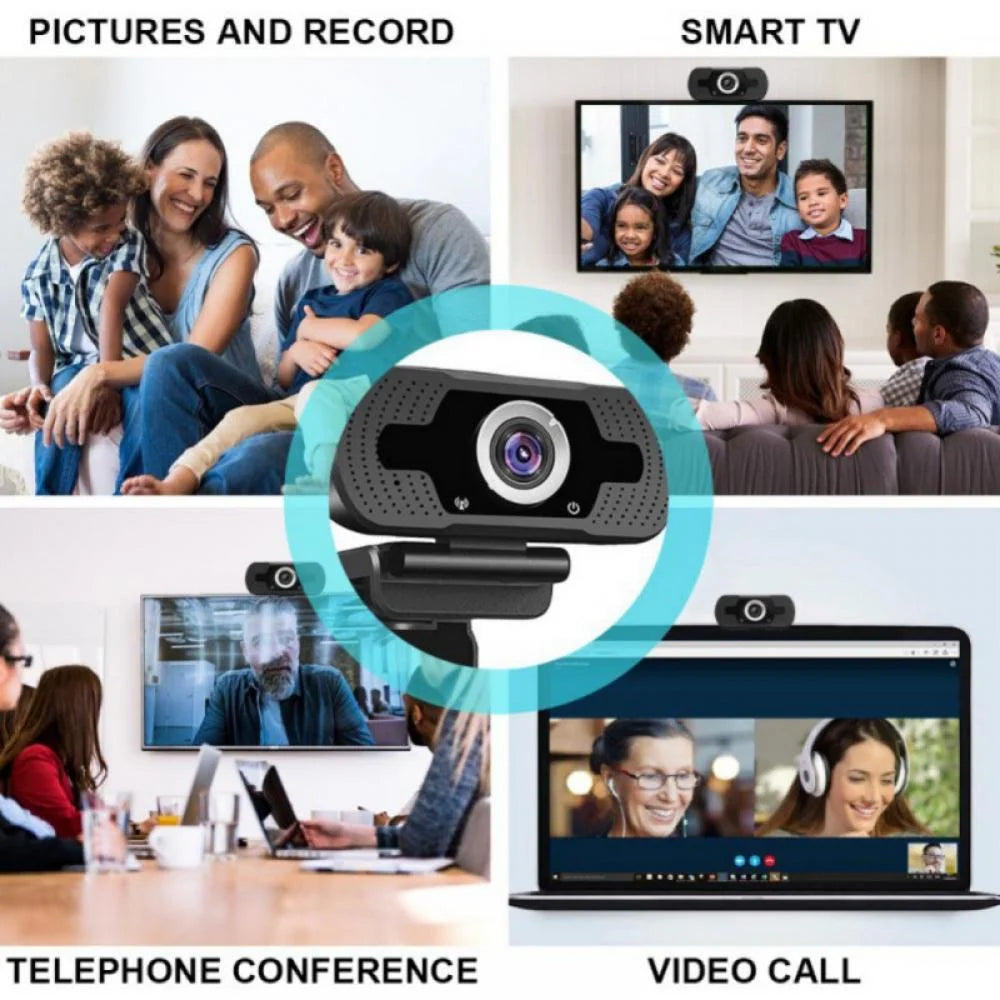 HD Pro Webcam C920, HD Webcam with Microphone, Widescreen Video Calling and Recording, 1080P Camera, Desktop or Laptop Webcam