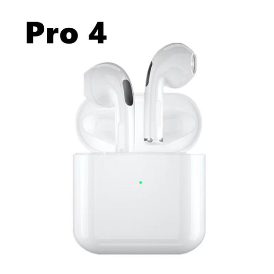 Mini Pro 4 Earphone TWS Wireless Headphones Bluetooth-Compatible 5.0 Waterproof Headset with Mic for Xiaomi Iphone Earbuds