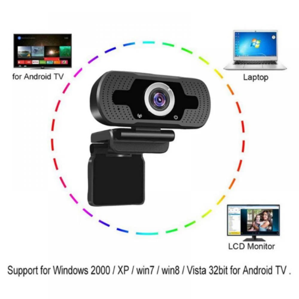 HD Pro Webcam C920, HD Webcam with Microphone, Widescreen Video Calling and Recording, 1080P Camera, Desktop or Laptop Webcam